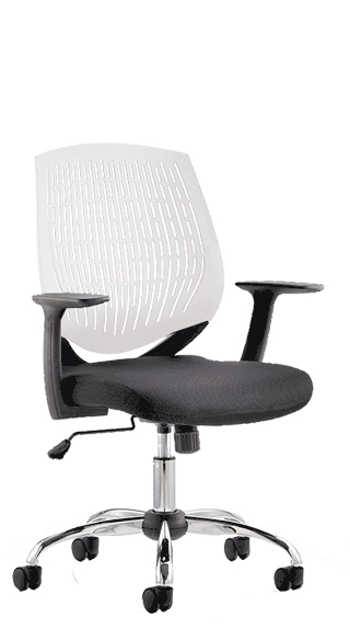 Dura Black Seat White Backrest OP000022