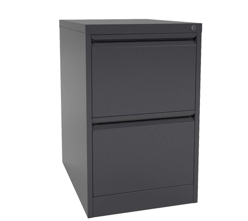2 Drawer Filing Cabinet Black G2FCBA
