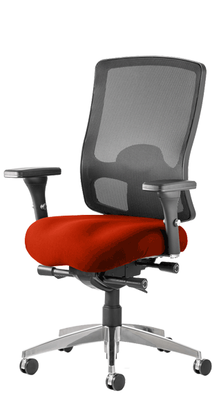 Regent Mesh Back Bespoke Seat Tobasco Red