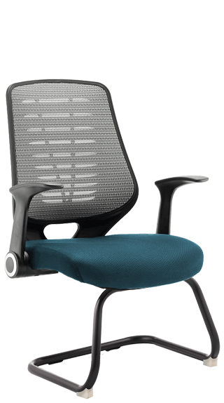 Relay Visitor Silver Backrest Maringa Teal click for larger image